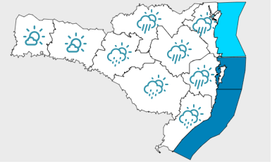 Ter&ccedil;a-feira com possibilidade de chuva em todas as regi&otilde;es do Estado. – Foto: Defesa Civil/Divulga&ccedil;&atilde;o/ND