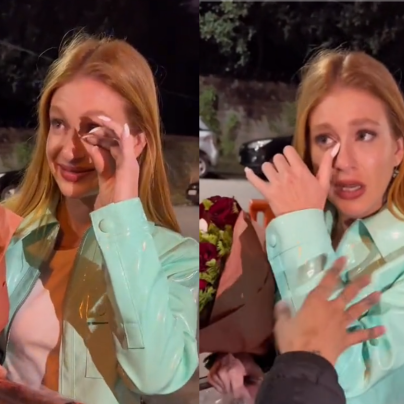 Marina Ruy Barbosa se emociona