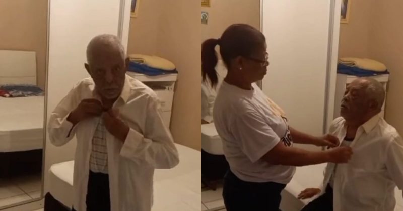 Idoso com Alzheimer decidiu se preparar para o pr&oacute;prio vel&oacute;rio