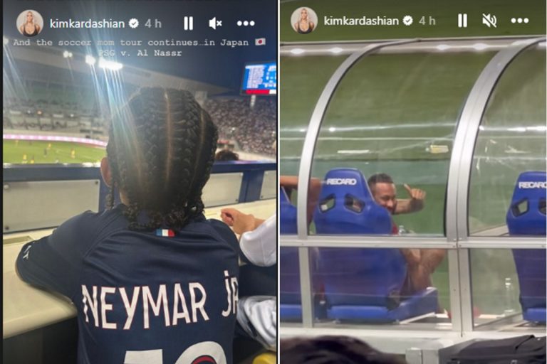 Neymar e Kim Kardashian movimentaram a web – Foto: Instagram