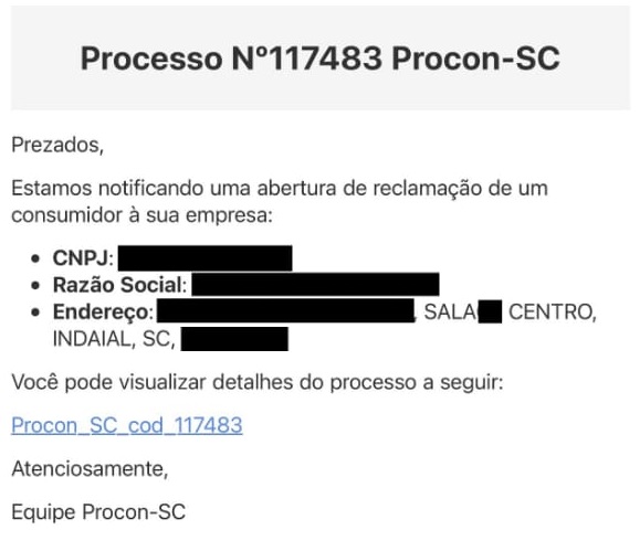 Procon alerta sobre golpe de email 'reclamação de consumidor