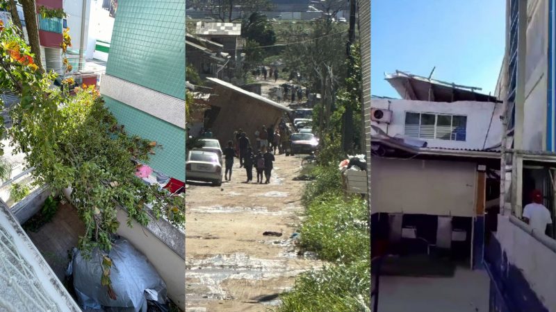 Ciclone causa estragos em Itajaí