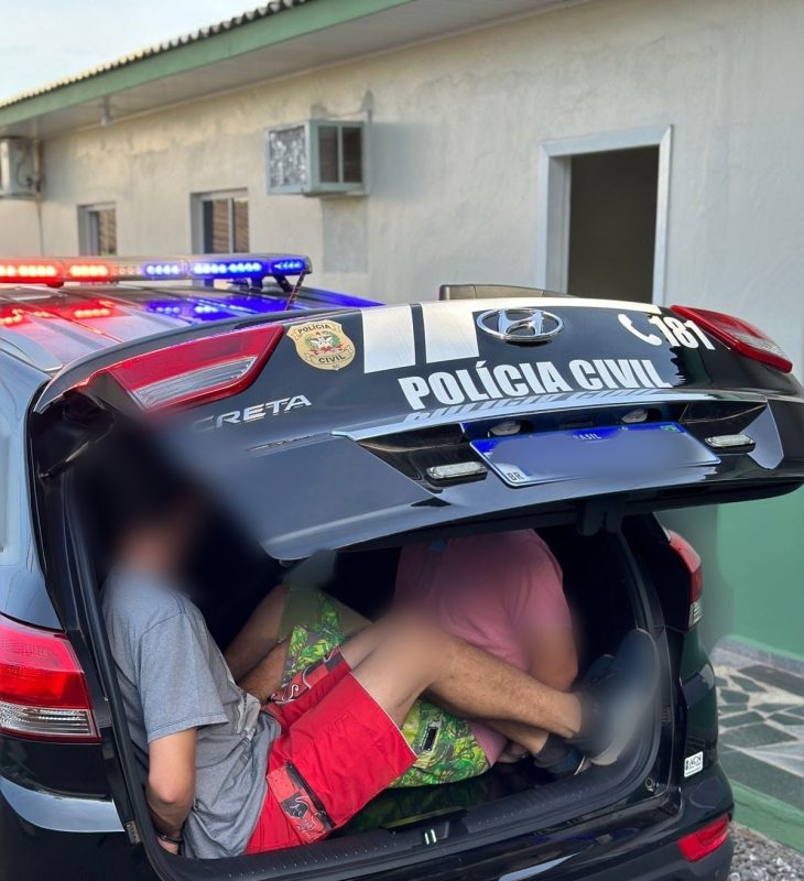 Prisões dos traficantes aconteceram em Joaçaba e Herval d’Oeste. – Foto: Polícia Civil/Divulgação/ND