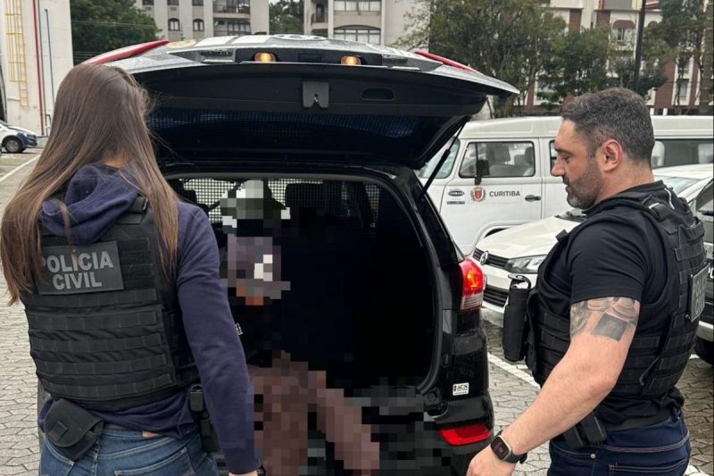 Suspeito foi localizado em preso em Curitiba (PR) – Foto: Pol&iacute;cia Civil/Reprodu&ccedil;&atilde;o/ND