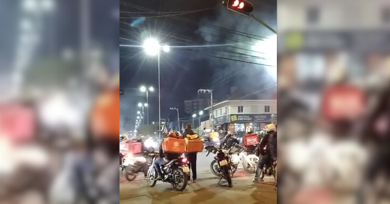 Motociclistas protestam contra a morte de adoelscentes – Foto: @biguataon/Reprodu&ccedil;&atilde;o/ND
