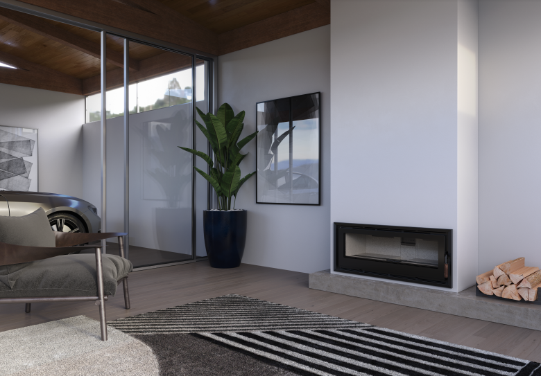 Lareira Bergen &ndash; Stalkamin – Foto: Quatrun Lareiras/Divulga&ccedil;&atilde;o