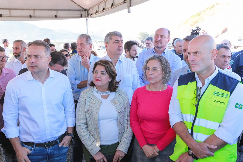 Ministro Renan Filho no Contorno Vi&aacute;rio – Foto: Ag&ecirc;ncia Alesc