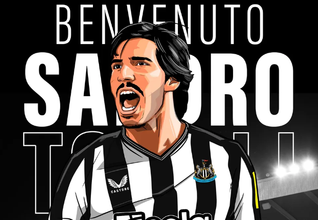 Sandro Tonali foi anunciado no Newcastle – Foto: Divulga&ccedil;&atilde;o