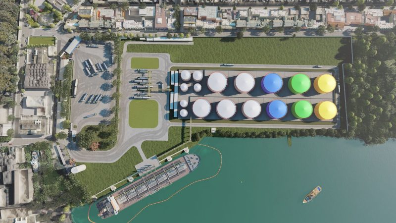 Terminal de combust&iacute;veis em Itaja&iacute; deve movimentar mais de R$ 300 milh&otilde;es por ano – Foto: TGLI/Divulga&ccedil;&atilde;o/ND