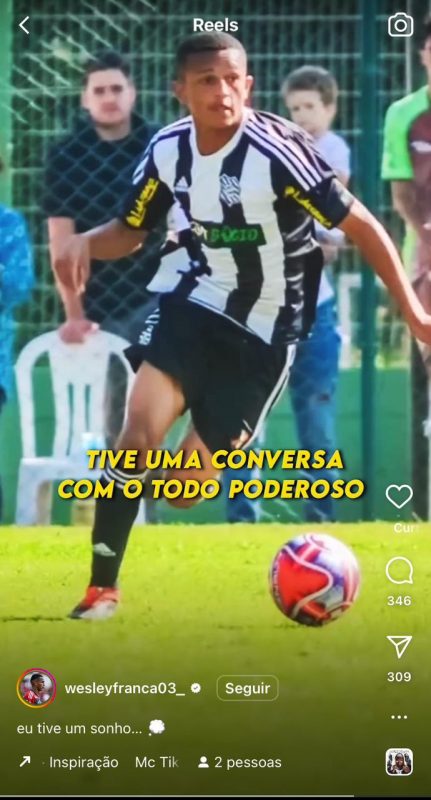 WESLEY DO FLAMENGO QUANDO ERA CRIANÇA 