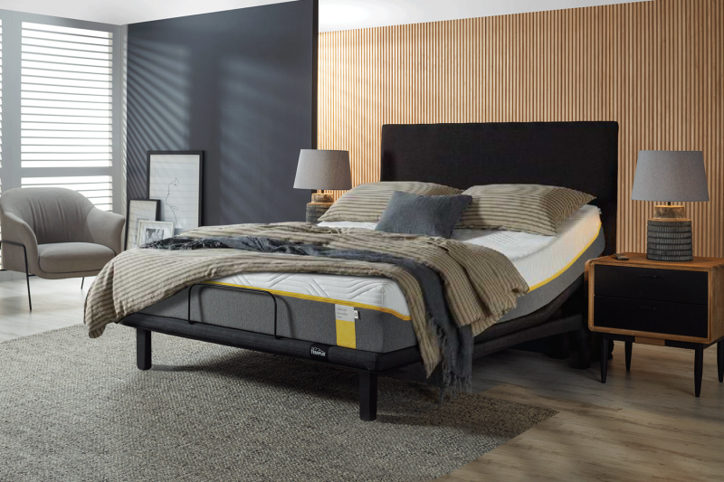 Cama articulada Tempur ajuda a reduzir dores – Foto: Arquitetura do Sono/Divulga&ccedil;&atilde;o