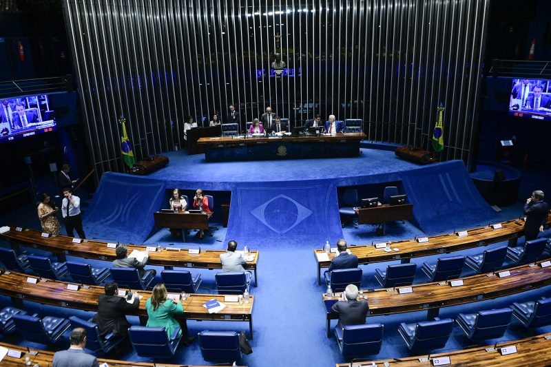 Plenário do Senado Federal, em Brasília, durante sessão