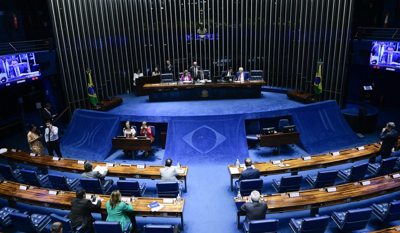 Senado discute PEC das drogas: na imagem, foto do plenário