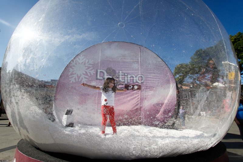 Bola de neve em Florian&oacute;polis – Foto: Leo Munhoz/ND