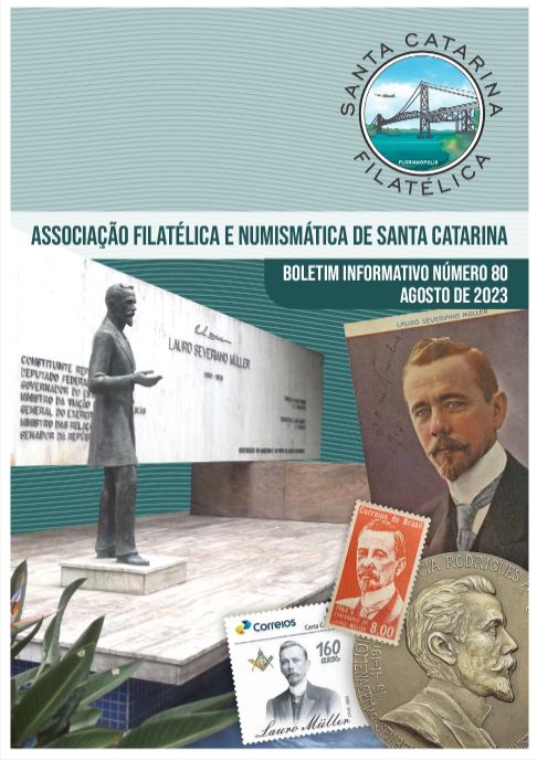 Boletim 80, da AFSC – Foto: Associa&ccedil;&atilde;o Filat&eacute;lica e Numism&aacute;tica de Santa Catarina &ndash; AFSC