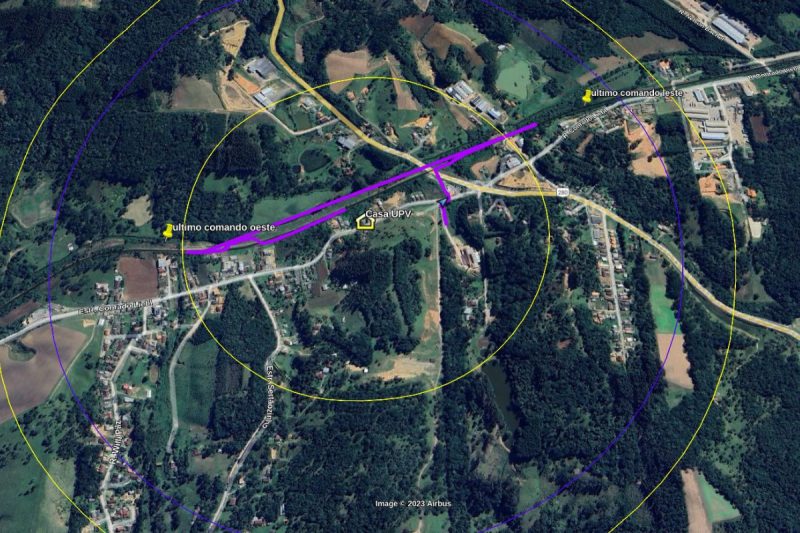 &Aacute;rea de buscas – Foto: Corpo de Bombeiros Militar/Divulga&ccedil;&atilde;o/ND