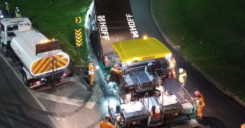 Obras acontecem na BR-101 em Itajaí