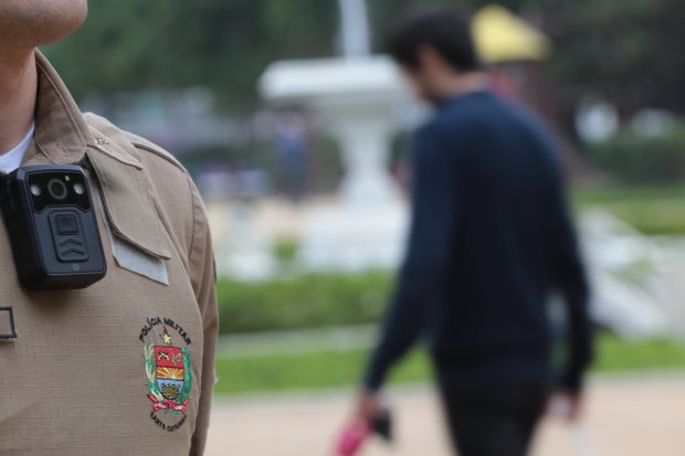 MPSC pede relat&oacute;rio sobre uso das c&acirc;meras corporais da PM – Foto: Mauricio Vieira/Secom/ND