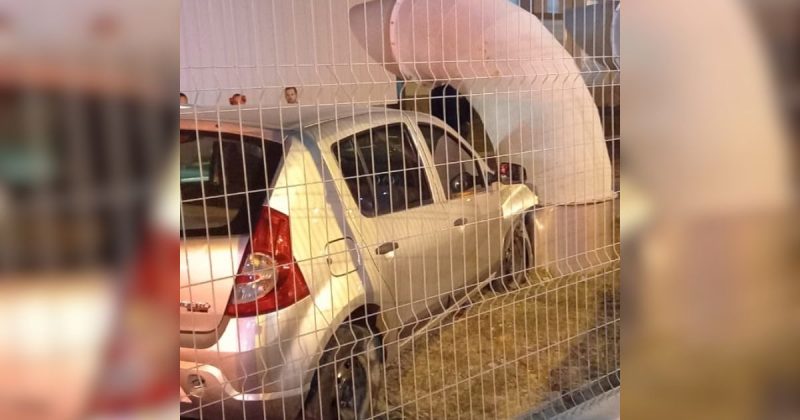 Acidente aconteceu por volta das 21h40 de domingo (27) – Foto: CBMSC/Divulga&ccedil;&atilde;o/ND