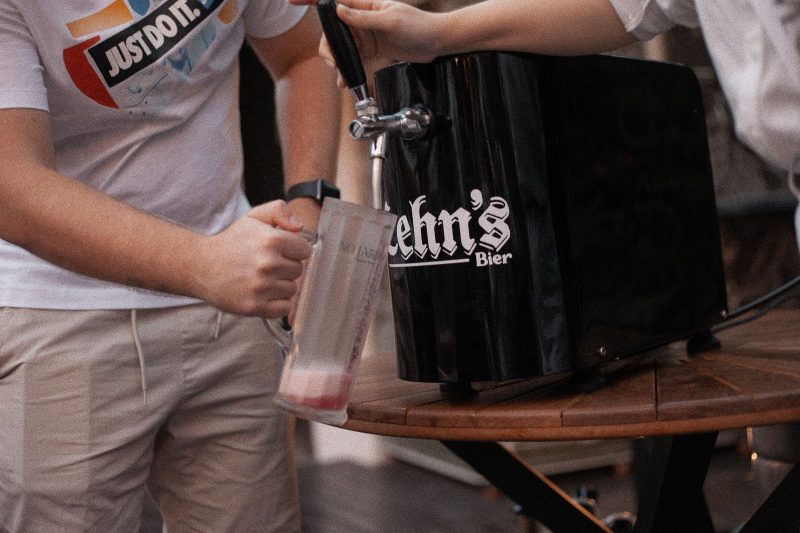 O chá revelação com o chopp aconteceu no domingo (20) e a ideia surgiu através da vontade de representar a cervejaria da família 