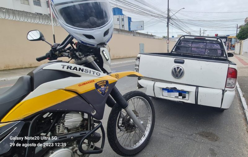 Carro estava com placa clonada – Foto: Reprodu&ccedil;&atilde;o/Itaja&iacute; Tr&acirc;nsito