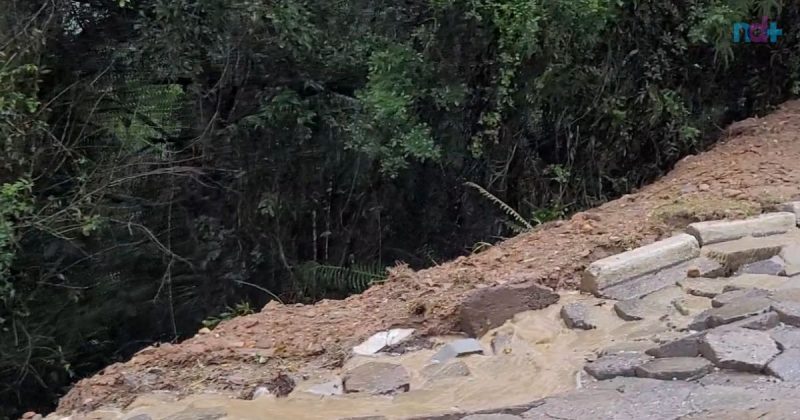 The Morro da Cruz in Itajai has been subjected to the recent work of Semasa.