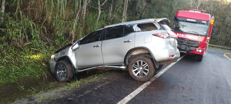 O acidente foi na tarde de quarta-feira. – Foto: Corpo de Bombeiros/Reprodu&ccedil;&atilde;o/ND
