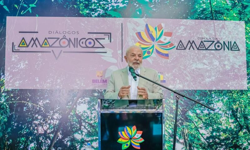 Presidente Lula discursou nesta quarta-feira (9), na Cúpula da Amazônia, em Belém (PA)
