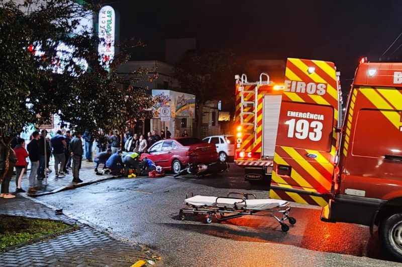 Acidente ocorreu na rua Francisco de Paula Pereira – Foto: Corpo de Bombeiros/Reprodu&ccedil;&atilde;o/ND