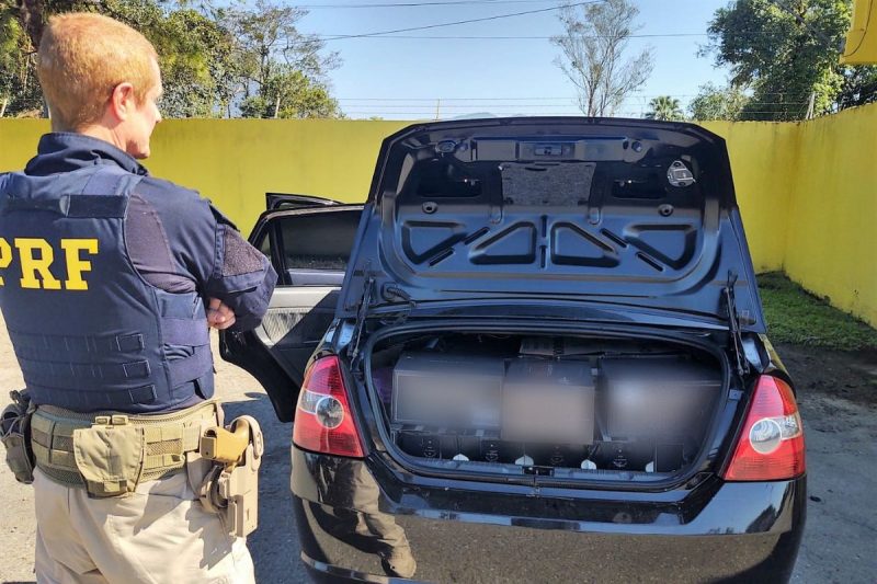 Bebidas eram trazidas da Argentina e seriam comercializadas na regi&atilde;o de Joinville – Foto: PRF/Reprodu&ccedil;&atilde;o/ND