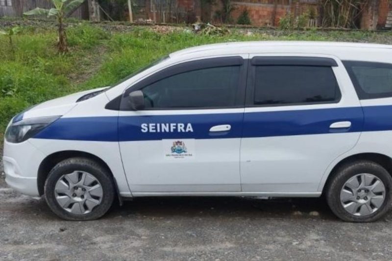 Ve&iacute;culo foi encontrado abandonado no bairro Paranaguamirim – Foto: Pol&iacute;cia Militar/Reprodu&ccedil;&atilde;o/ND