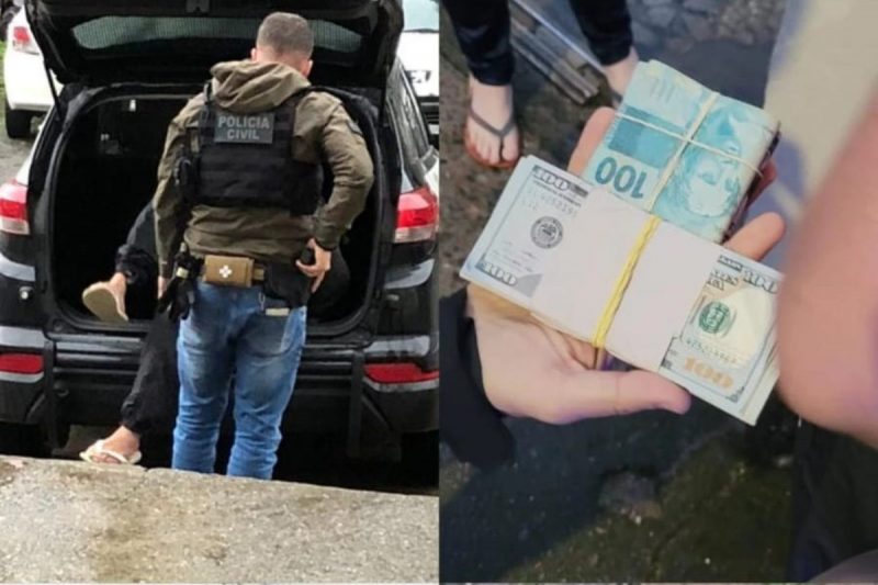 Crime ocorreu no bairro Am&eacute;rica; tr&ecirc;s pessoas foram presas – Foto: Pol&iacute;cia Civil/Reprodu&ccedil;&atilde;o/ND