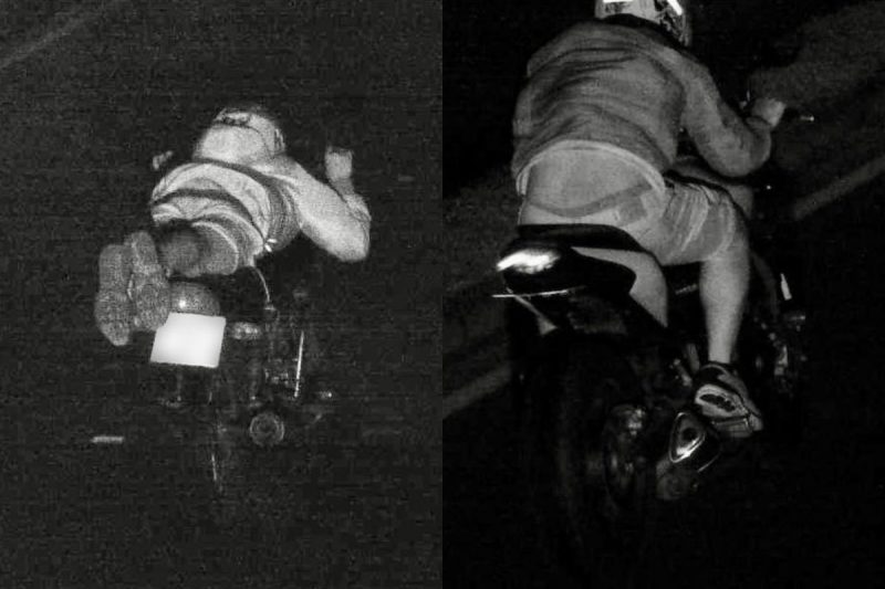 Motociclista foi flagrado na Avenida Santos Dumont