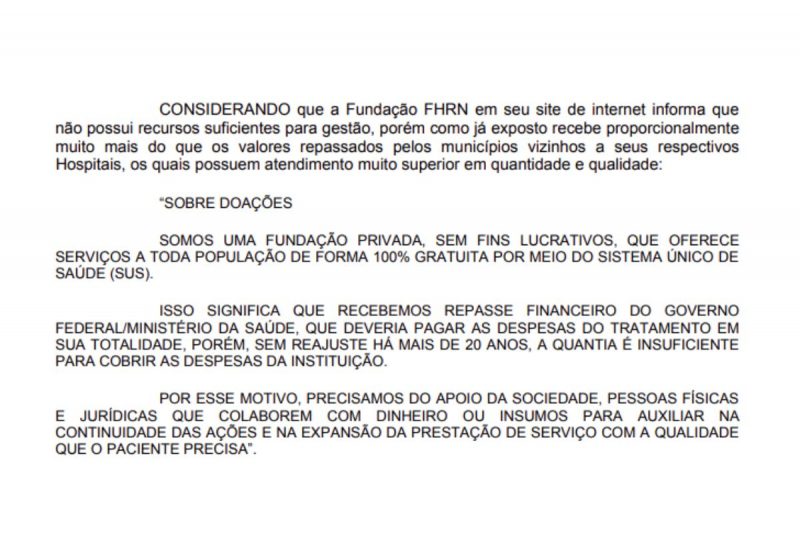 Trecho do decreto publicado pela prefeitura de Rio Negrinho anunciando interven&ccedil;&atilde;o – Foto: Prefeitura de Rio Negrinho/Reprodu&ccedil;&atilde;o/ND