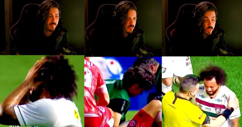 Dublador revela o que Marcelo falou após lesão assustadora em jogo da Libertadores