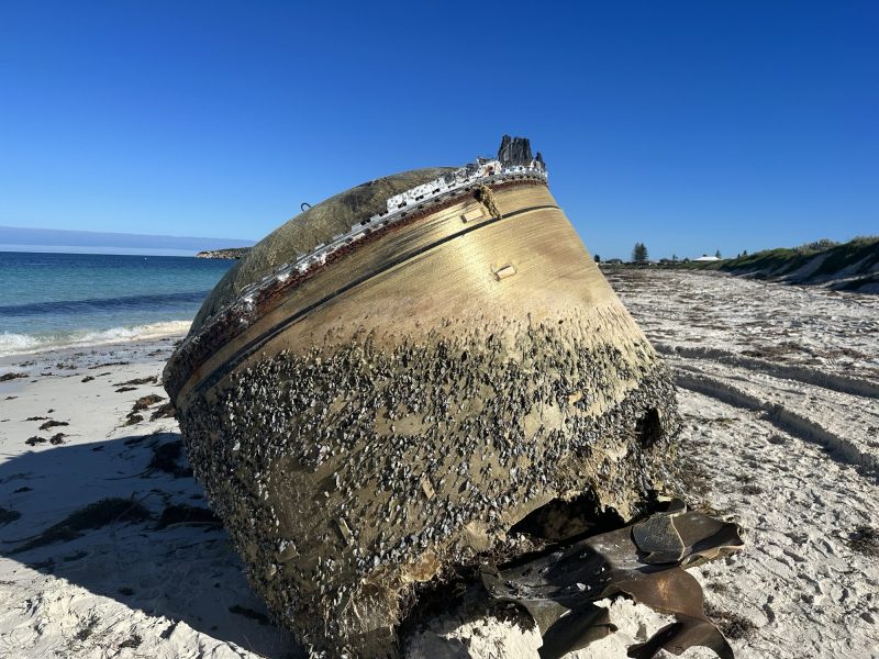 Objeto foi encontrado em praia da Austrália