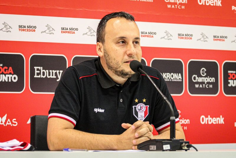 Presidente do JEC, Darthanhan Oliveira, falou sobre a administra&ccedil;&atilde;o do time na Copa Santa Catarina – Foto: Gustavo Mej&iacute;a/JEC/Divulga&ccedil;&atilde;o/ND