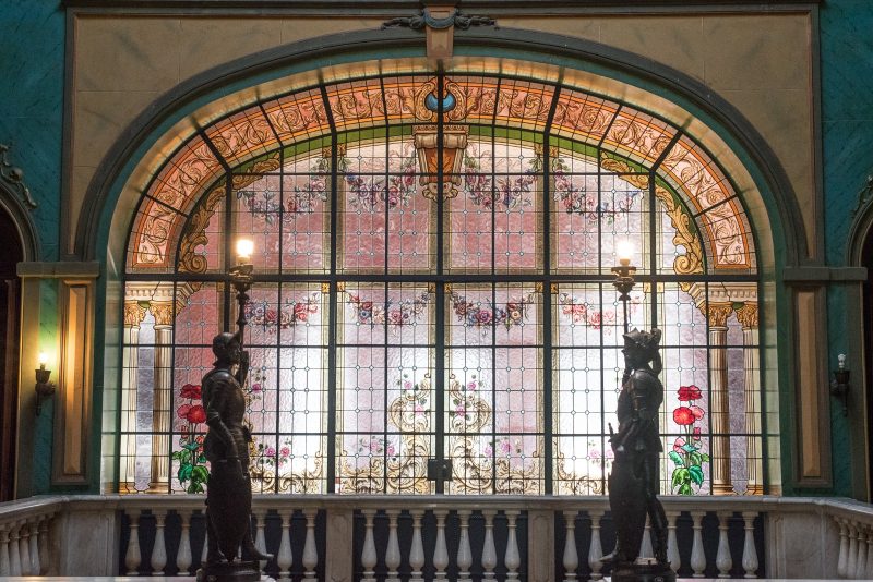 Vitral do Pal&aacute;cio Cruz e Souza, na pra&ccedil;a XV, em Florian&oacute;polis – Foto: Divulga&ccedil;&atilde;o/ND