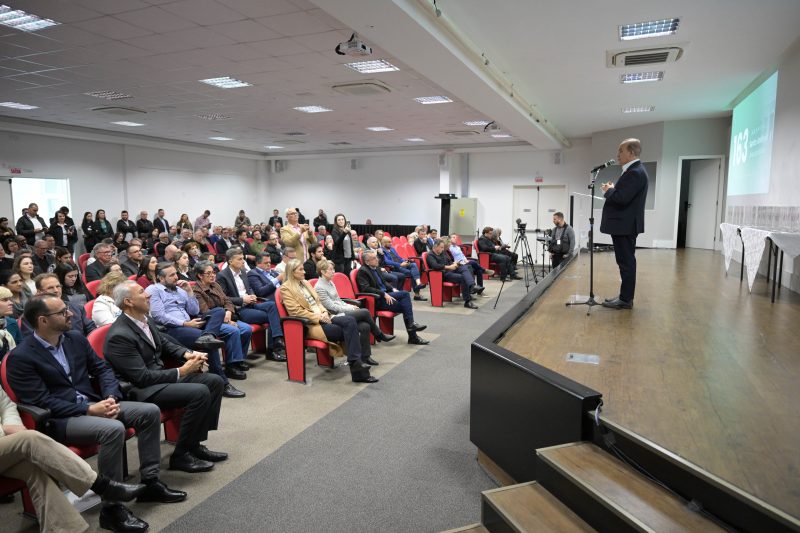 Jorginho Mello (PL) chegou a Blumenau na manhã desta segunda-feira (28) 