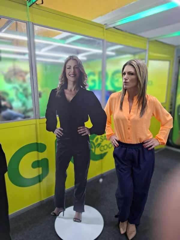 Giselli Tiscoski na Agroponte – Foto: Arquivo pessoal/NDTV