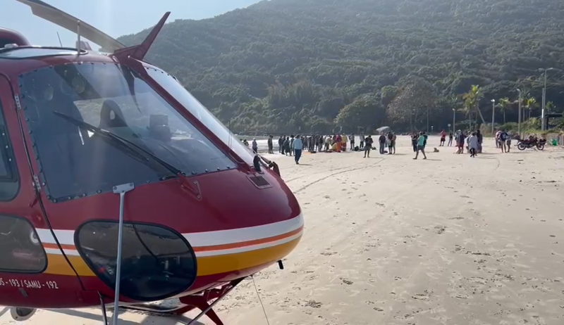 Pescador sofre descarga elétrica e é salvo por Bombeiros em Floripa