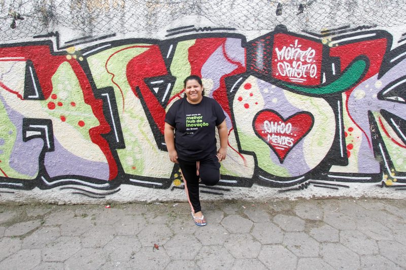 Jaqueline de Sousa Ribeiro é do Para, mas vive na comunidade do Monte Cristo desde 2016, onde atua em projetos para o desenvolvimento das pessoas - Foto: Leo Munhoz/ND