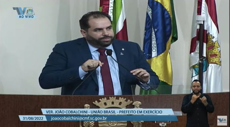 Jo&atilde;o Cobalchini, prefeito em exerc&iacute;cio de Florian&oacute;polis – Foto: Divulga&ccedil;&atilde;o/ND