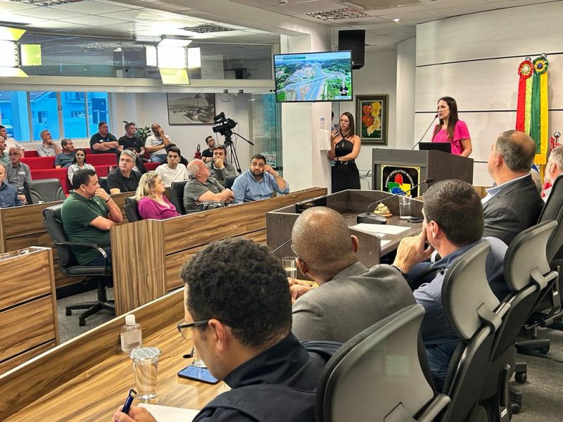 Reunião pública na Câmara de Vereadores de São José discute Contorno Viário - Foto: Marcos Horostecki/Câmara de Vereadores São José/ND