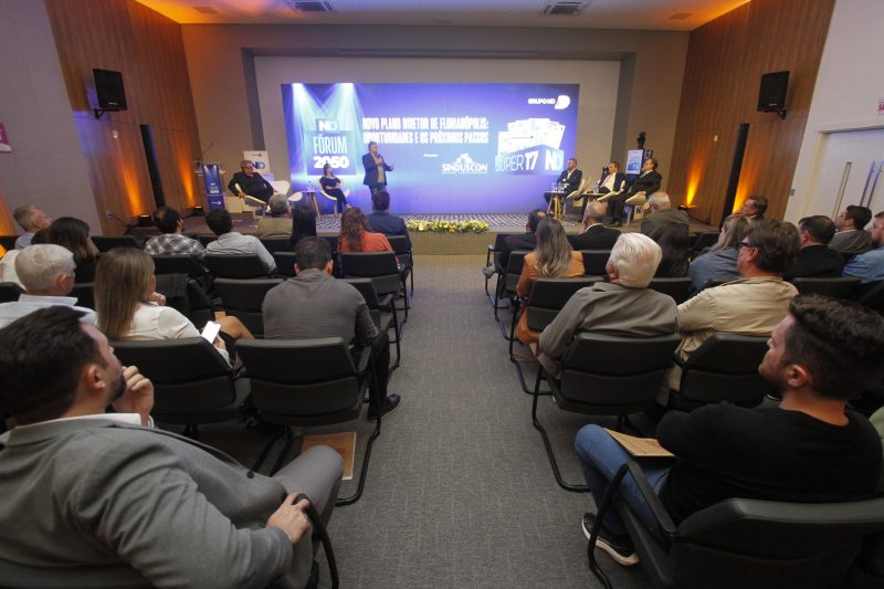 Semin&aacute;rio discutiu o futuro de Florian&oacute;polis depois da aprova&ccedil;&atilde;o do novo PD – Foto: Leo Munhoz/ND