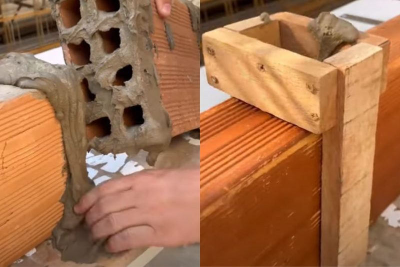 Ferramenta usada nos tijolos – Foto: Reprodu&ccedil;&atilde;o/Redes Sociais/ND