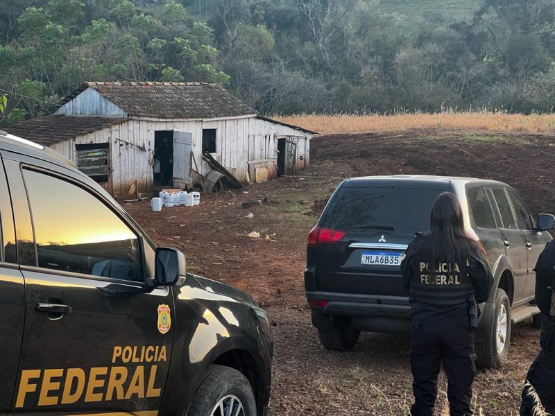 Operation Zahir was carried out in towns in the far west of Santa Catarina.  – Photo: Federal Police/Disclosure/ND