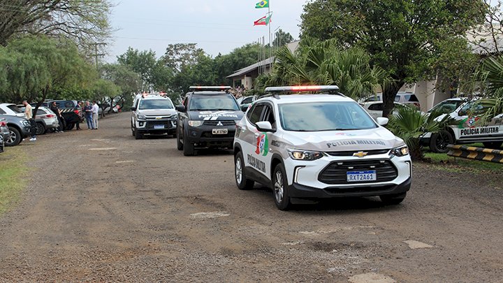 On Thursday (24), the 9th Regional Command of the Border Military Police received additional personnel for Operation Horus in Dionisio Serqueira, which is being promoted by the Ministry of Justice and Public Security.  - Military Police/Reproduction/ND