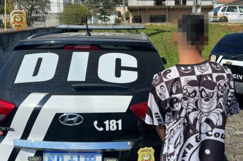 Pris&atilde;o de um dos autores do brutal homic&iacute;dio de jovem ocorrido em 2021 – Foto: DIC de Porto Uni&atilde;o/Divulga&ccedil;&atilde;o/ND