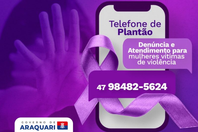 Canal exclusivo para den&uacute;ncias e apoio a mulheres em viol&ecirc;ncia – Foto: Prefeitura de Araquari/Divulga&ccedil;&atilde;o/ND